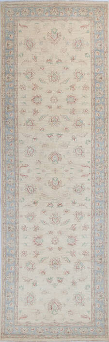 Chobi Beige Runner Hand Knotted 42 X 130 Area Rug 700-145283 Image 0