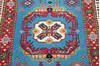 Kazak Blue Runner Hand Knotted 28 X 97 Area Rug 700-145285 Thumb 3