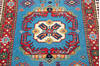 Kazak Blue Runner Hand Knotted 28 X 97  Area Rug 700-145285 Thumb 3