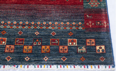 Chobi Multicolor Runner Hand Knotted 28 X 910 Area Rug 700-145286 Image 4
