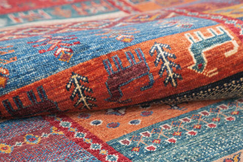 Chobi Multicolor Runner Hand Knotted 28 X 910 Area Rug 700-145286 Image 5