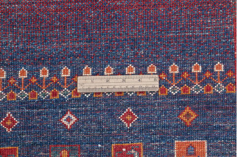 Chobi Multicolor Runner Hand Knotted 28 X 910 Area Rug 700-145286 Image 6