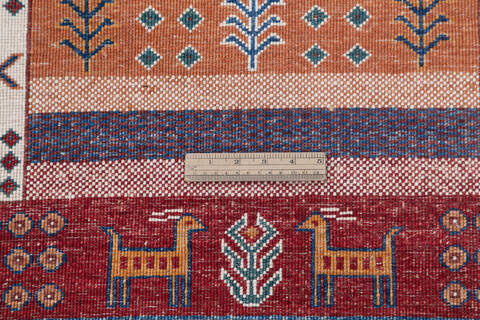 Chobi Multicolor Runner Hand Knotted 211 X 96 Area Rug 700-145287 Image 6