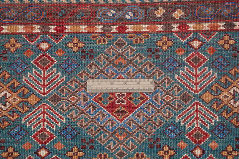 Chobi Multicolor Runner Hand Knotted 29 X 82 Area Rug 700-145288 Image 5
