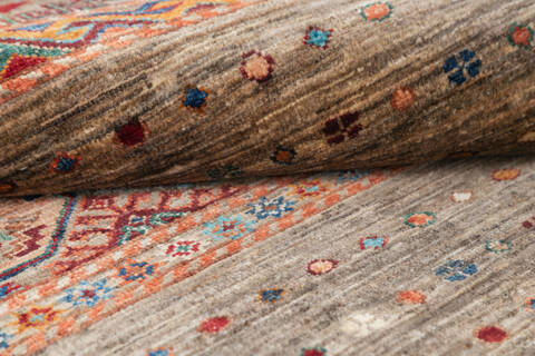 Chobi Brown Runner Hand Knotted 29 X 100 Area Rug 700-145290 Image 5