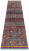 Chobi Multicolor Runner Hand Knotted 29 X 100  Area Rug 700-145291 Thumb 1