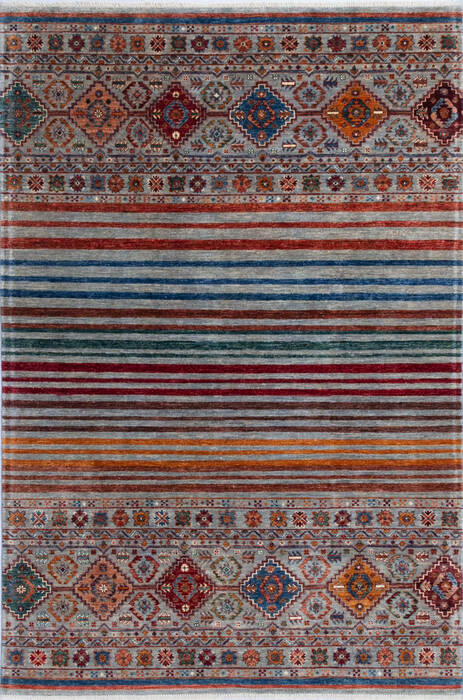 Chobi Grey Hand Knotted 57 X 84 Area Rug 700-145292 Image 0