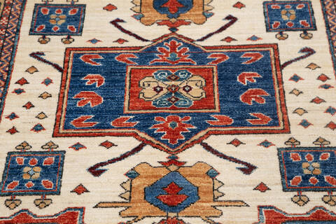 Chobi Beige Hand Knotted 40 X 510 Area Rug 700-145293 Image 2