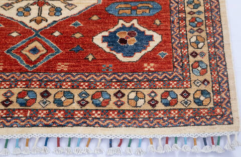 Chobi Beige Hand Knotted 40 X 510 Area Rug 700-145293 Image 3
