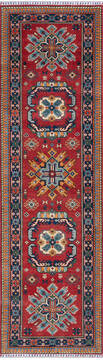 Kazak Red Runner Hand Knotted 2'9" X 9'7"  Area Rug 700-145294