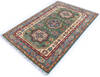 Kazak Green Hand Knotted 40 X 60 Area Rug 700-145300 Thumb 2