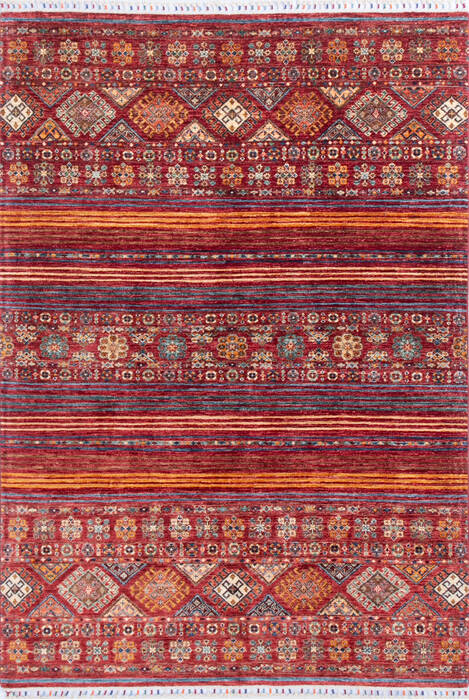 Chobi Red Hand Knotted 58 X 80 Area Rug 700-145307 Image 0