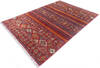 Chobi Red Hand Knotted 58 X 80  Area Rug 700-145307 Thumb 2