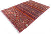 Chobi Red Hand Knotted 58 X 80 Area Rug 700-145307 Thumb 2