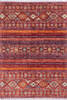 Chobi Red Hand Knotted 58 X 80  Area Rug 700-145307 Thumb 0