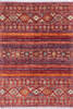 Chobi Red Hand Knotted 58 X 80 Area Rug 700-145307 Thumb 0