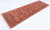 Chobi Orange Runner Hand Knotted 27 X 82 Area Rug 700-145309 Thumb 2