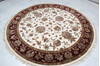 Jaipur White Round Hand Knotted 71 X 71 Area Rug 905-145312 Thumb 2