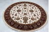 Jaipur White Round Hand Knotted 71 X 71  Area Rug 905-145312 Thumb 8