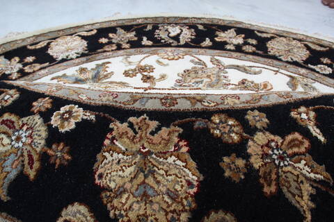 Jaipur White Round Hand Knotted 61 X 61 Area Rug 905-145313 Image 7