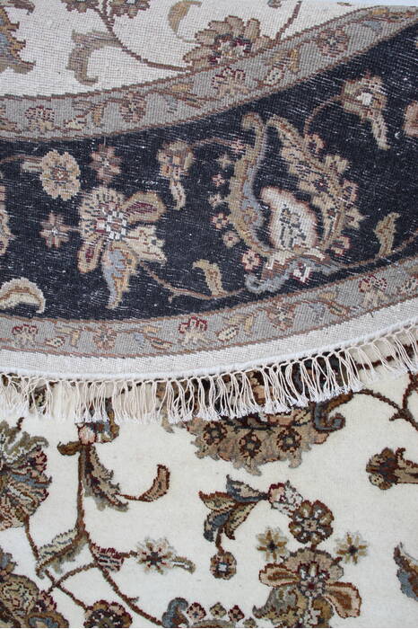 Jaipur White Round Hand Knotted 61 X 61 Area Rug 905-145313 Image 9