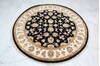 Jaipur Black Round Hand Knotted 52 X 52  Area Rug 905-145314 Thumb 1
