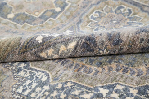 Chobi Grey Hand Knotted 51 X 68 Area Rug 700-145317 Image 5