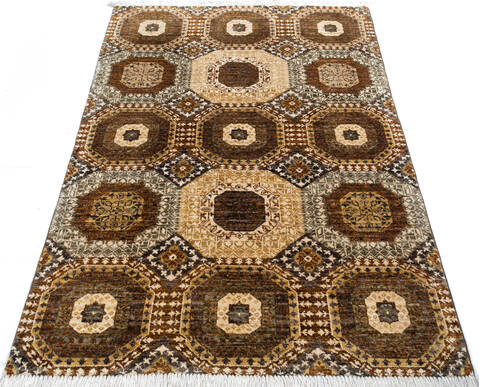 Chobi Brown Hand Knotted 40 X 59 Area Rug 700-145320 Image 1