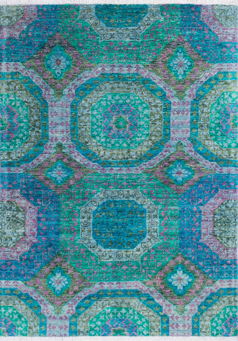 Chobi Green Hand Knotted 50 X 70 Area Rug 700-145322 Image 0