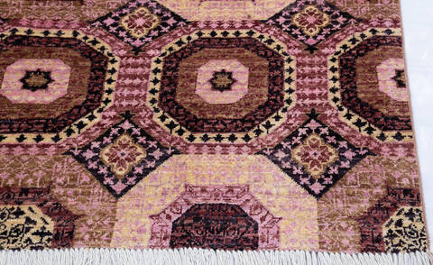 Chobi Red Hand Knotted 50 X 69 Area Rug 700-145324 Image 4