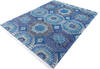 Chobi Blue Hand Knotted 80 X 100 Area Rug 700-145327 Thumb 2