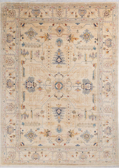 Chobi Beige Hand Knotted 90 X 126 Area Rug 700-145330 Image 0