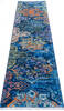 Chobi Blue Runner Hand Knotted 26 X 96  Area Rug 700-145332 Thumb 1