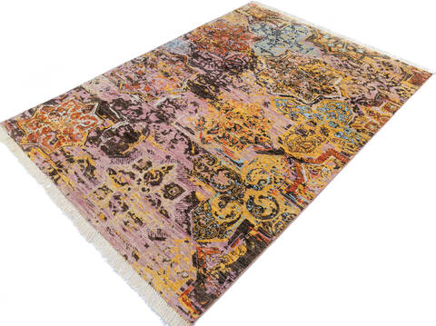 Chobi Multicolor Hand Knotted 51 X 611 Area Rug 700-145333 Image 2
