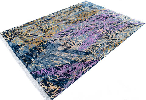 Chobi Blue Hand Knotted 57 X 710 Area Rug 700-145336 Image 2