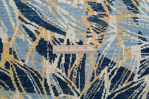 Chobi Blue Hand Knotted 57 X 710 Area Rug 700-145336 Image 6