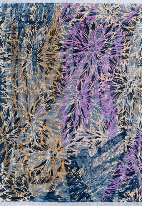 Chobi Blue Hand Knotted 57 X 710 Area Rug 700-145336 Image 0