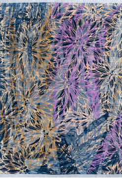 Chobi Blue Hand Knotted 5'7" X 7'10"  Area Rug 700-145336