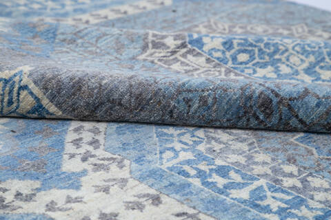 Chobi Blue Hand Knotted 70 X 104 Area Rug 700-145337 Image 5
