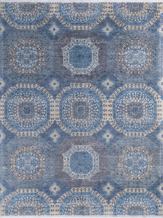 Chobi Blue Hand Knotted 70 X 104 Area Rug 700-145337 Image 0