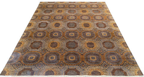 Chobi Brown Hand Knotted 80 X 100 Area Rug 700-145338 Image 1