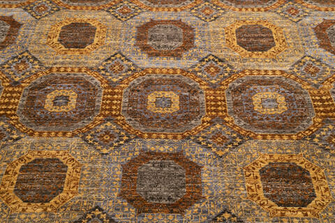 Chobi Brown Hand Knotted 80 X 100 Area Rug 700-145338 Image 3