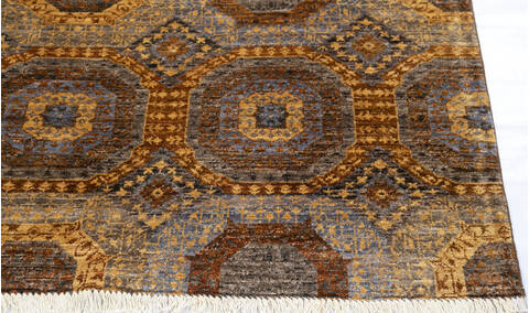 Chobi Brown Hand Knotted 80 X 100 Area Rug 700-145338 Image 4