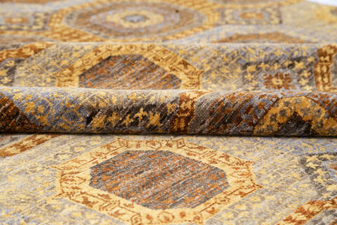 Chobi Brown Hand Knotted 80 X 100 Area Rug 700-145338 Image 5