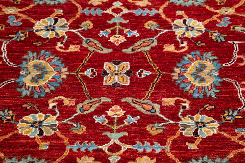 Chobi Red Hand Knotted 51 X 68 Area Rug 700-145339 Image 3