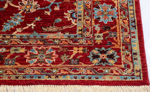 Chobi Red Hand Knotted 51 X 68 Area Rug 700-145339 Image 4