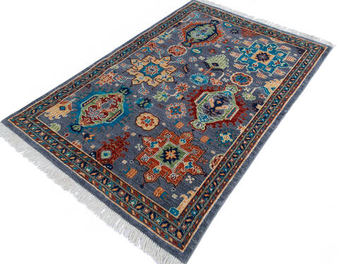 Chobi Grey Hand Knotted 311 X 511 Area Rug 700-145341 Image 2