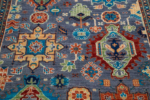 Chobi Grey Hand Knotted 311 X 511 Area Rug 700-145341 Image 3