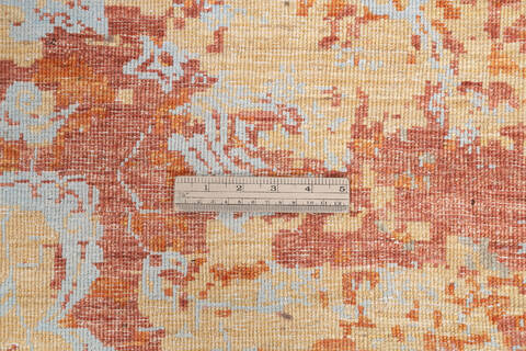 Modern Orange Hand Knotted 53 X 81 Area Rug 700-145345 Image 6