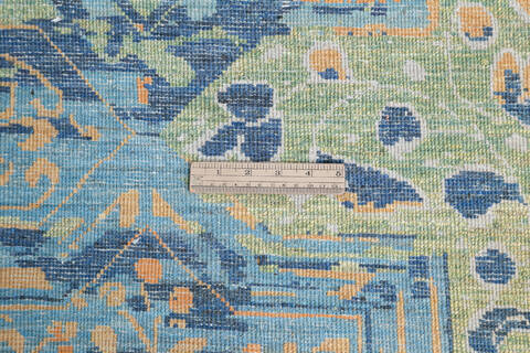 Modern Blue Hand Knotted 60 X 90 Area Rug 700-145346 Image 6